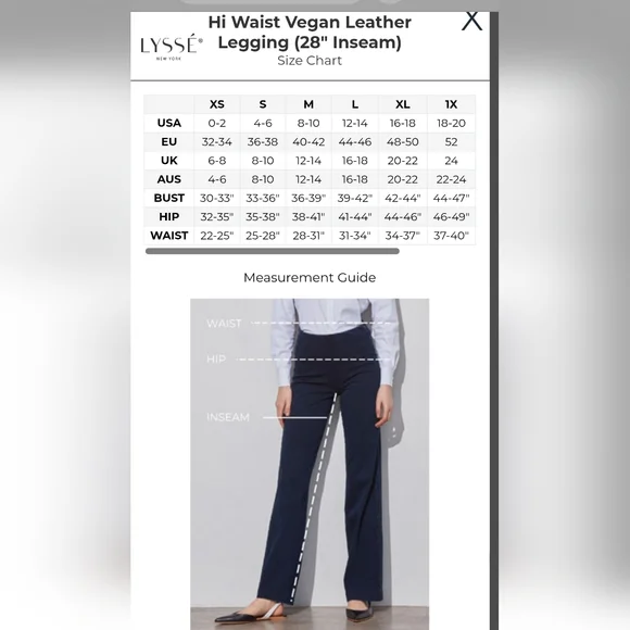 Lysse High Waist Vegan Leather Leggings - Picture 8 of 8